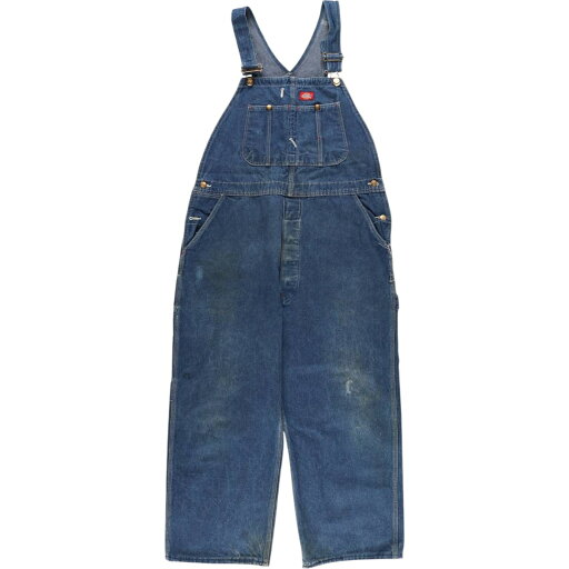 古着 ビッグサイズ 80'S ディッキーズ Dickies デニムオーバーオール USA製 メンズw40相当 /eaa534645 【中古】 【250411】 古着 ビッグサイズ 80'S ディッキーズ Dickies デニムオーバーオール USA製 メンズw40相当 /eaa534645 【中古】 【250411】