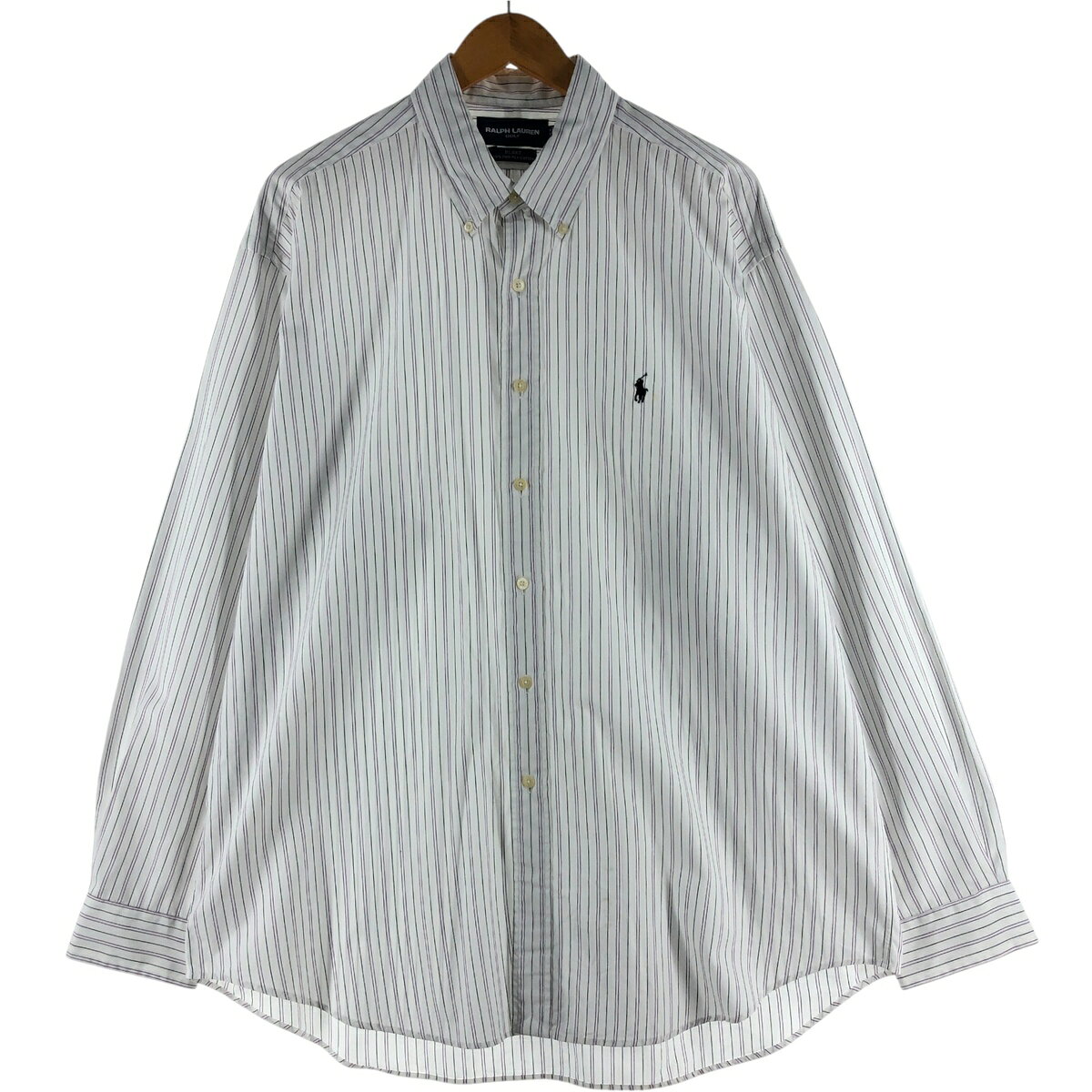 Rakuten - 古着 ラルフローレン Ralph Lauren RALPH LAUREN GOLF BLAKE 長袖 ボタンダウンストライプシャツ メンズXL相当 /eaa534789 【中古】 【250404】 【SS2603_10】
