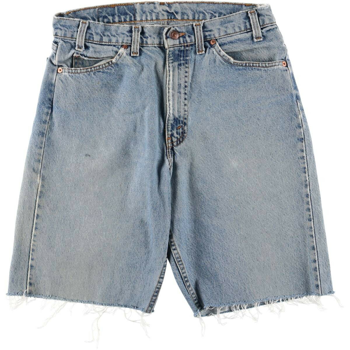 古着 90'S リーバイス Levi's 554 オレンジタブ カットオフ デニムショーツ ハーフパンツ USA製 メンズw32相当 ヴィンテージ /eaa535029 【中古】 【250405】 【SS2509_30】