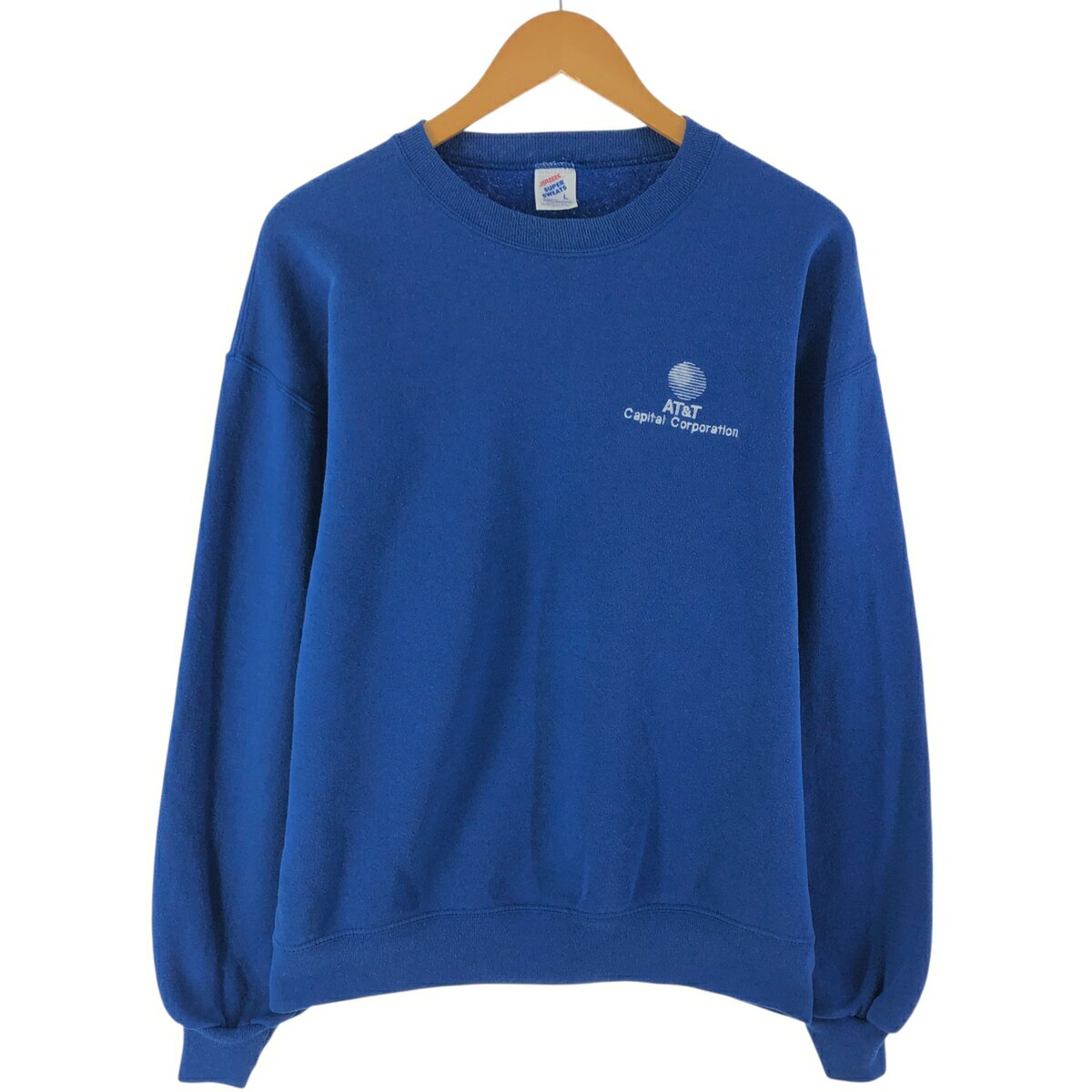 古着 90'S ジャージーズ Jerzees AT&T アドバタイジング スウェットシャツ トレーナー USA製 メンズL相当 ヴィンテージ /eaa535176 【中古】 【250401】