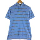 古着 ラルフローレン Ralph Lauren POLO by Ralph Lauren 半袖 ボーダー ポロシャツ メンズM相当 /eaa535359 【中古】 【250406】(4)