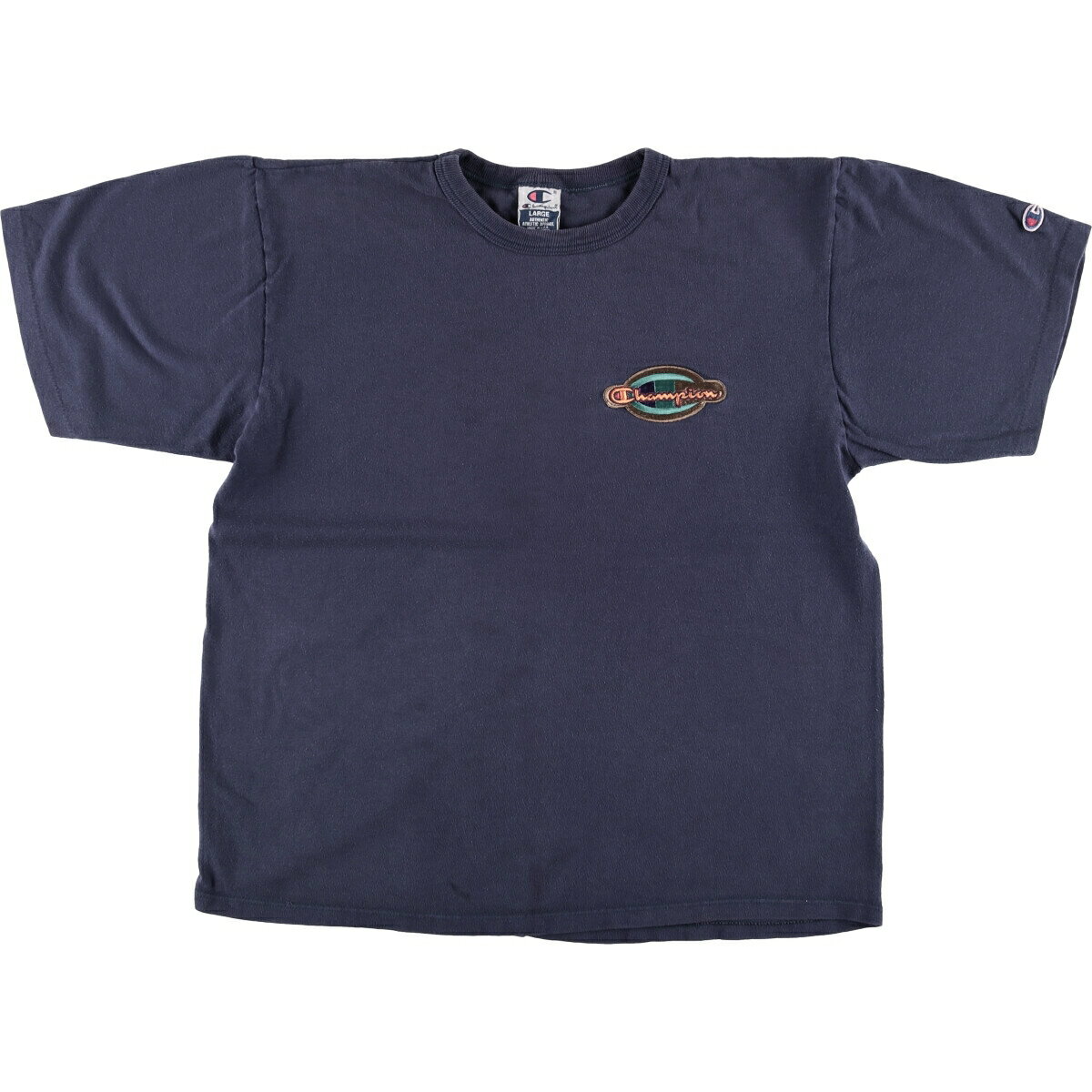 Rakuten - 古着 90'S チャンピオン Champion AUTHENTIC ATHLETIC APPAREL ワンポイントロゴTシャツ USA製 メンズL相当 ヴィンテージ /eaa535467 【中古】 【250405】 【SS2603_10】