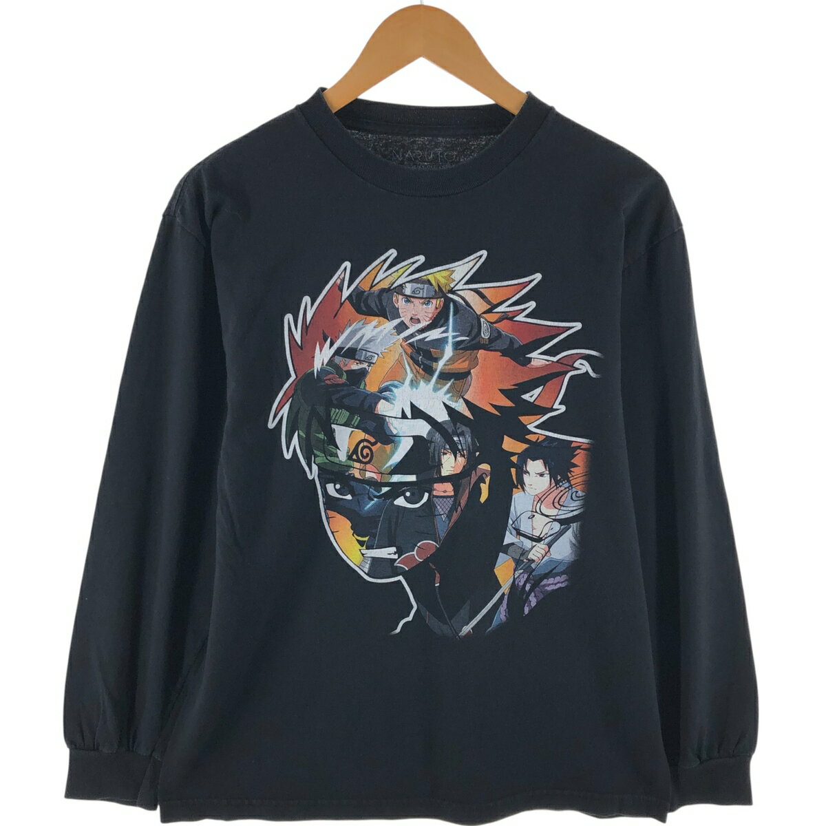 古着 NARUTO ナルト キャラクタープリントロングTシャツ ロンT メンズM相当 /eaa535526 【中古】 【250407】 【ss2601_30】