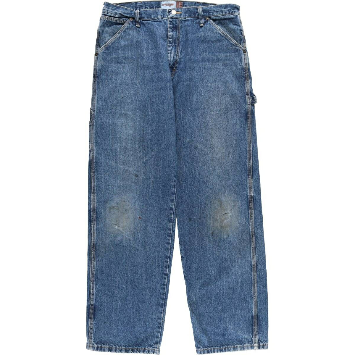Rakuten - 古着 ラングラー Wrangler CARPENTER FIT デニムペインターパンツ メンズw35相当 /eaa535932 【中古】 【250421】 【SS2603_50】 ブルー系 春夏秋冬 【SS2606_50】