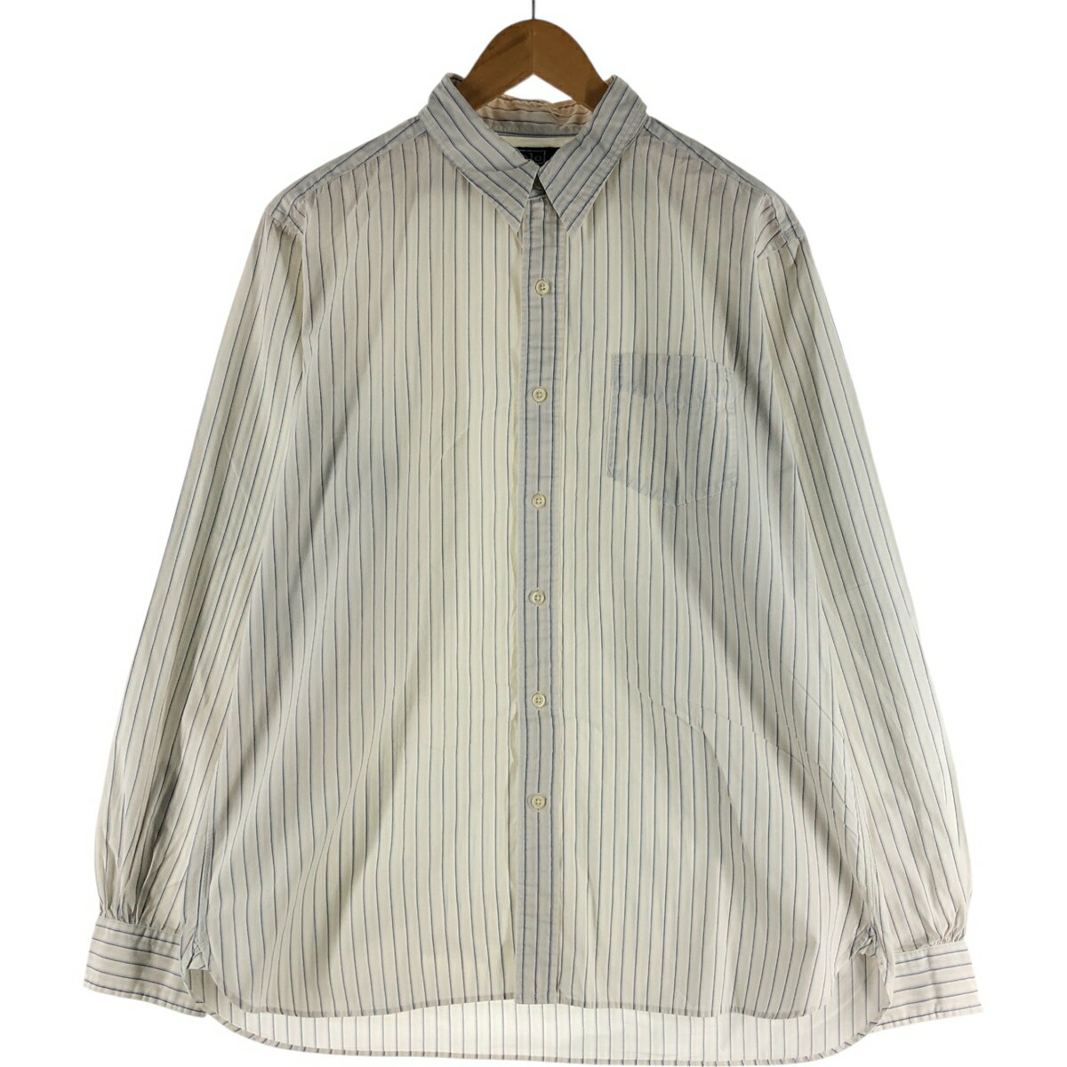 樂天商城 - 古着 ラルフローレン Ralph Lauren POLO by Ralph Lauren 長袖 ボタンダウンストライプシャツ メンズL相当 /eaa536295 【中古】 【250412】 【SS2603_10】