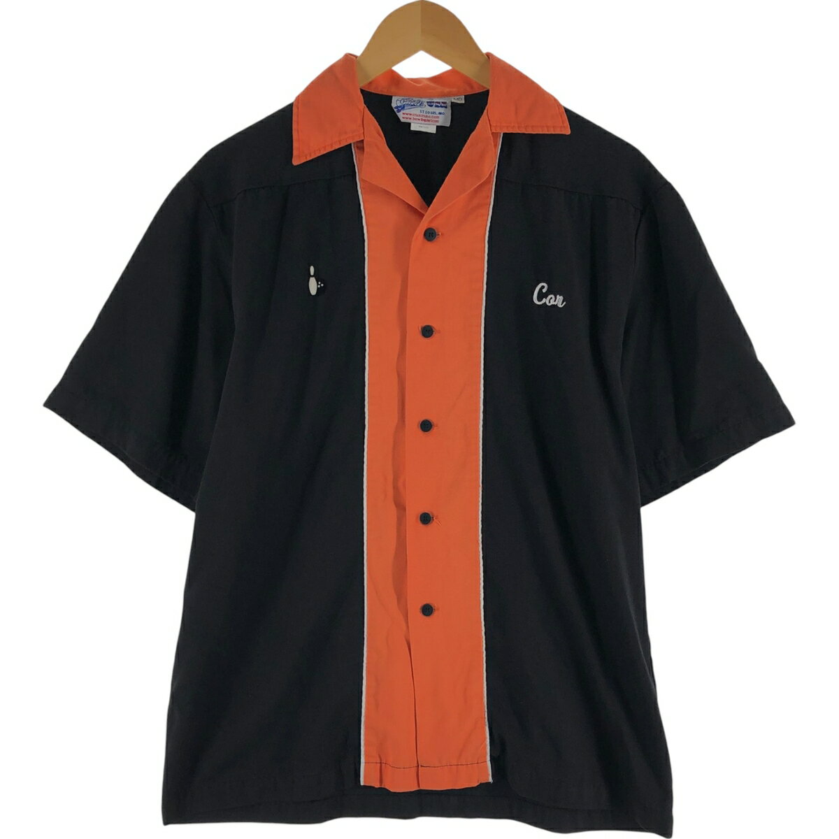 古着 CRUISIN オープンカラー ツートン ボウリングシャツ メンズM相当 /eaa536431 【中古】 【250418】