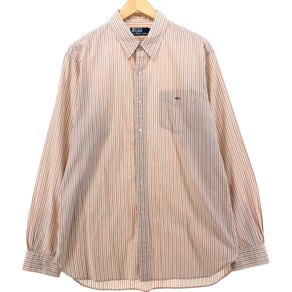 楽天市場】ラルフローレン シャツ ストライプ（カラーブラウン）の通販