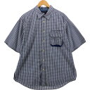 古着 トミーヒルフィガー TOMMY HILFIGER JEANS 半袖 コットン チェックシャツ メンズXL相当 /eaa536559 【中古】 【250428】