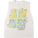古着 POKEMON ポケットモンスター カットオフ アニメ キャラクタープリントTシャツ メンズM相当 /eaa536679 【中古】 【250410】