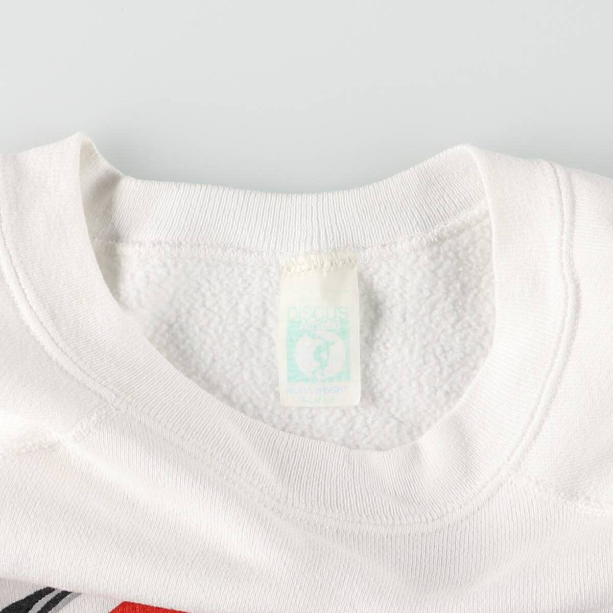 古着 80'S ディスカス DISCUS パロディ メッセージ プリントスウェットシャツ トレーナー USA製 X-LARGE メンズXL相当 ヴィンテージ /eaa536719 【中古】 【250413】 【ss2601_30】