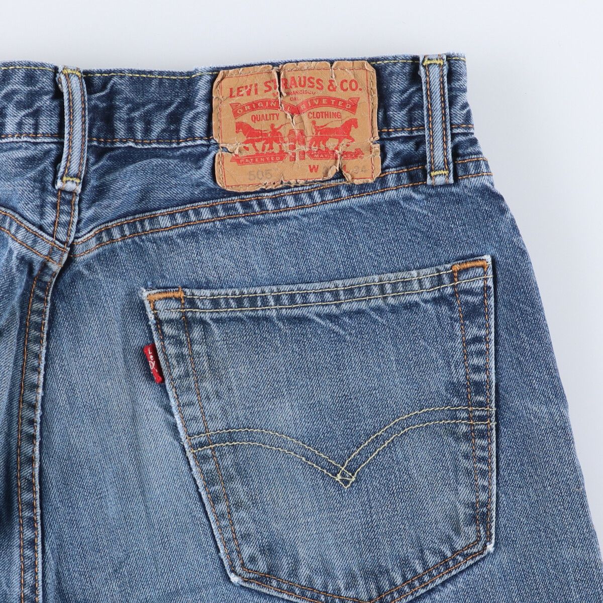 古着 リーバイス Levi's 505 テーパードデニムパンツ メンズw32相当 /eaa537334 【中古】 【250413】