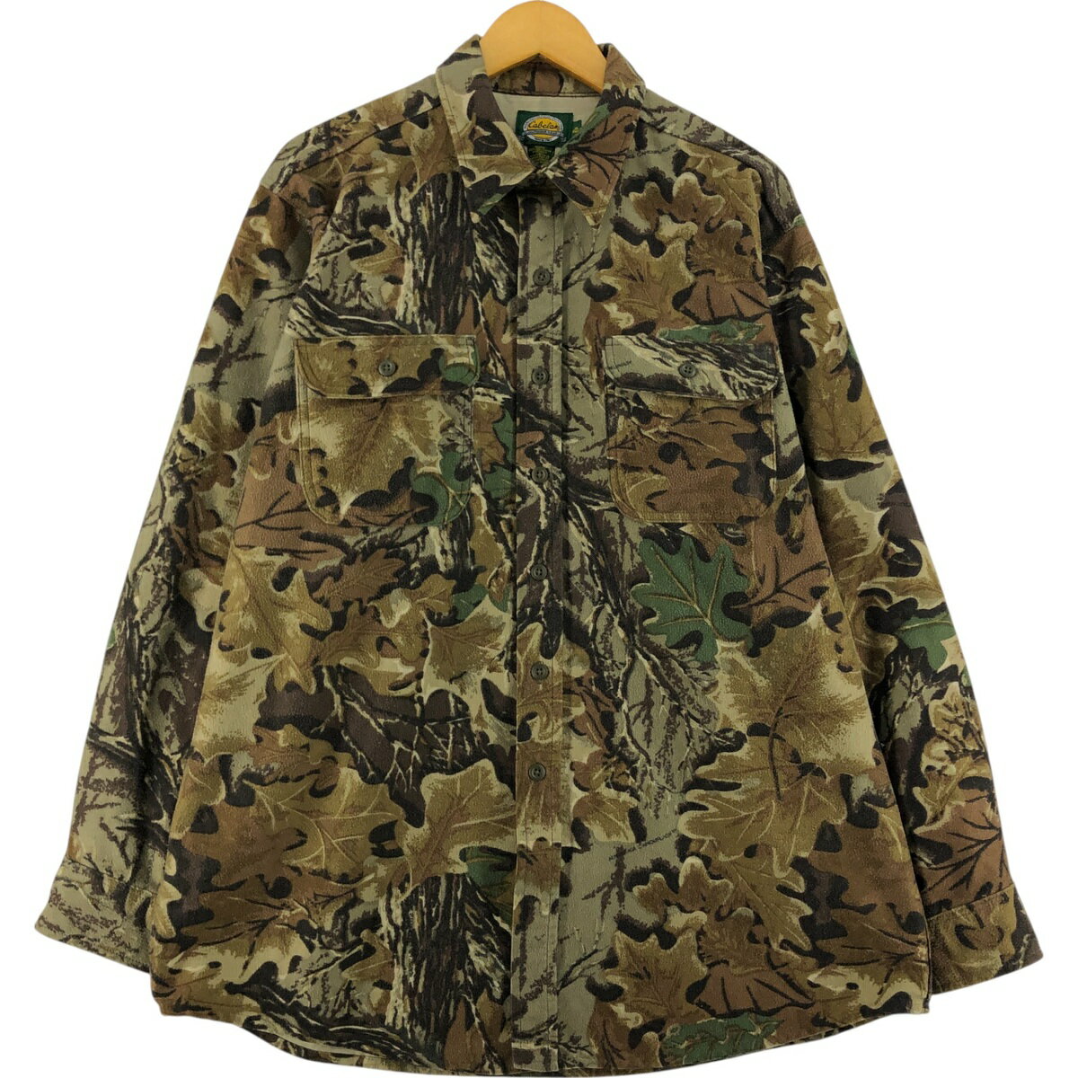 古着 90~00'S カベラス Cabelas リアルツリーカモ 長袖 フランネルシャツ メンズXL相当 ヴィンテージ /eaa537937 【中古】 【250410】 【ss2601_30】