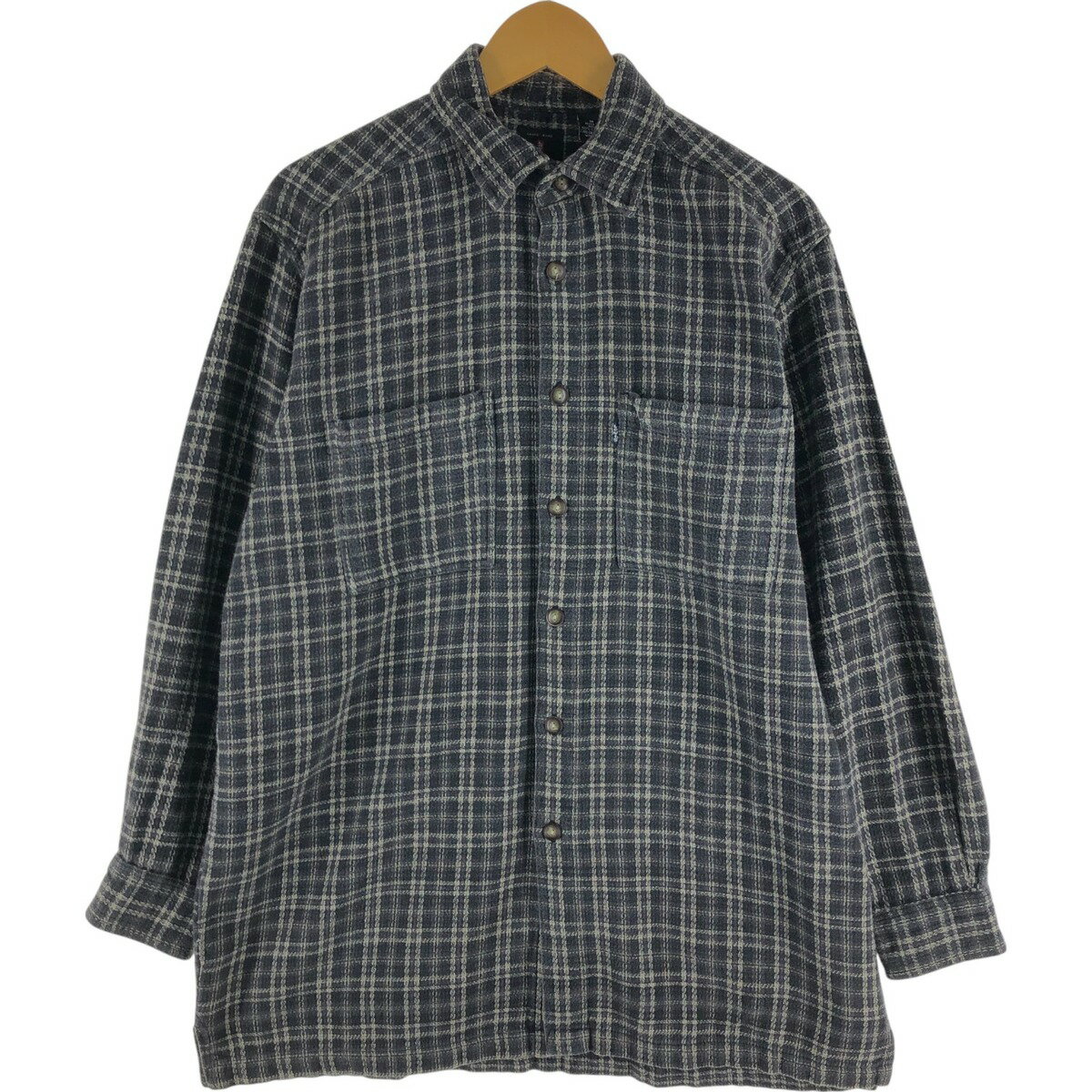 古着 リーバイス Levi's 長袖 フランネルチェックシャツ ボックスシャツ メンズM相当 /eaa538261 【中古】 【250420】 【SS2603_50】