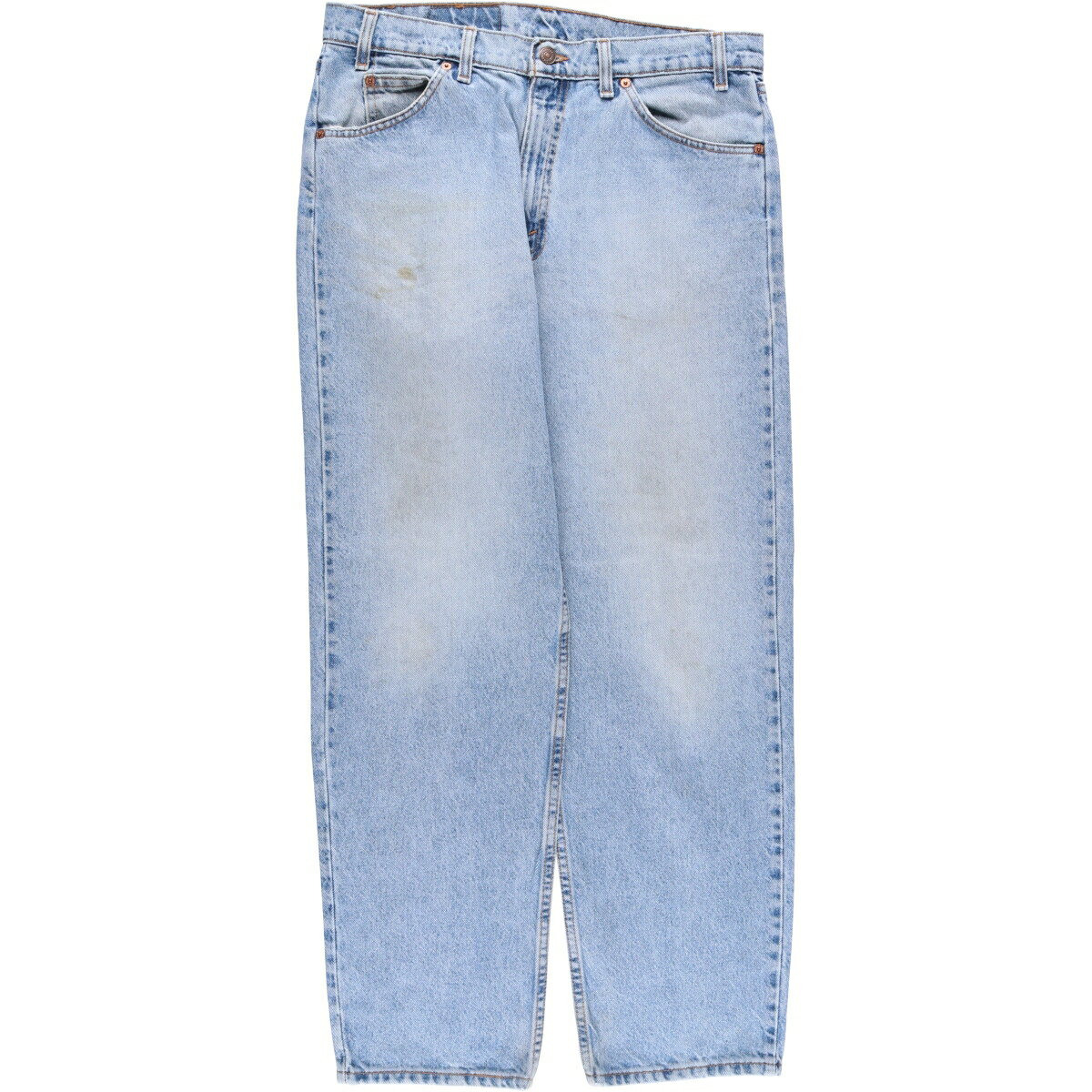 古着 90'S リーバイス Levi's 555 RELAXED FIT STRAIGHT LEG テーパードデニムパンツ USA製 メンズw34相当 ヴィンテージ /eaa538513 【中古】 【250419】 【SS2603_10】 ブルー系 春夏秋冬