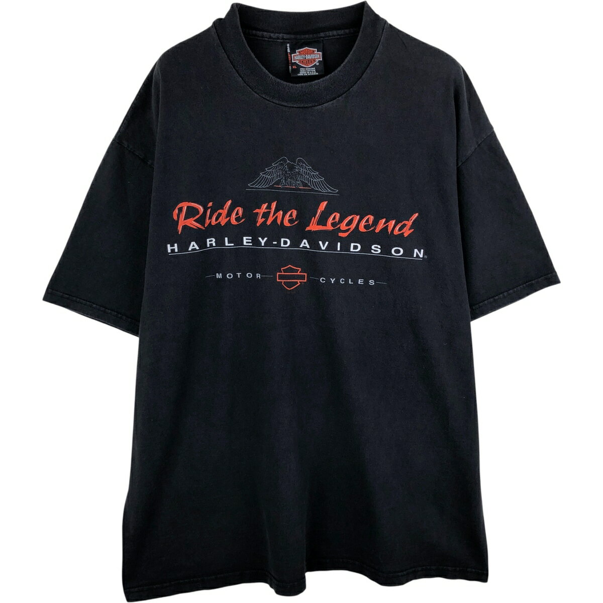 樂天商城 - 古着 ハーレーダビッドソン Harley-Davidson 鷲柄 イーグル柄 モーターサイクル バイクTシャツ USA製 メンズXL相当 ヴィンテージ /eaa538592 【中古】 【260221】 ブラック系 春夏秋