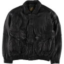 古着 メンバーズオンリー MEMBERS ONLY 中綿入り レザーフライトジャケット メンズL相当 /eaa538660 【中古】 【250415】