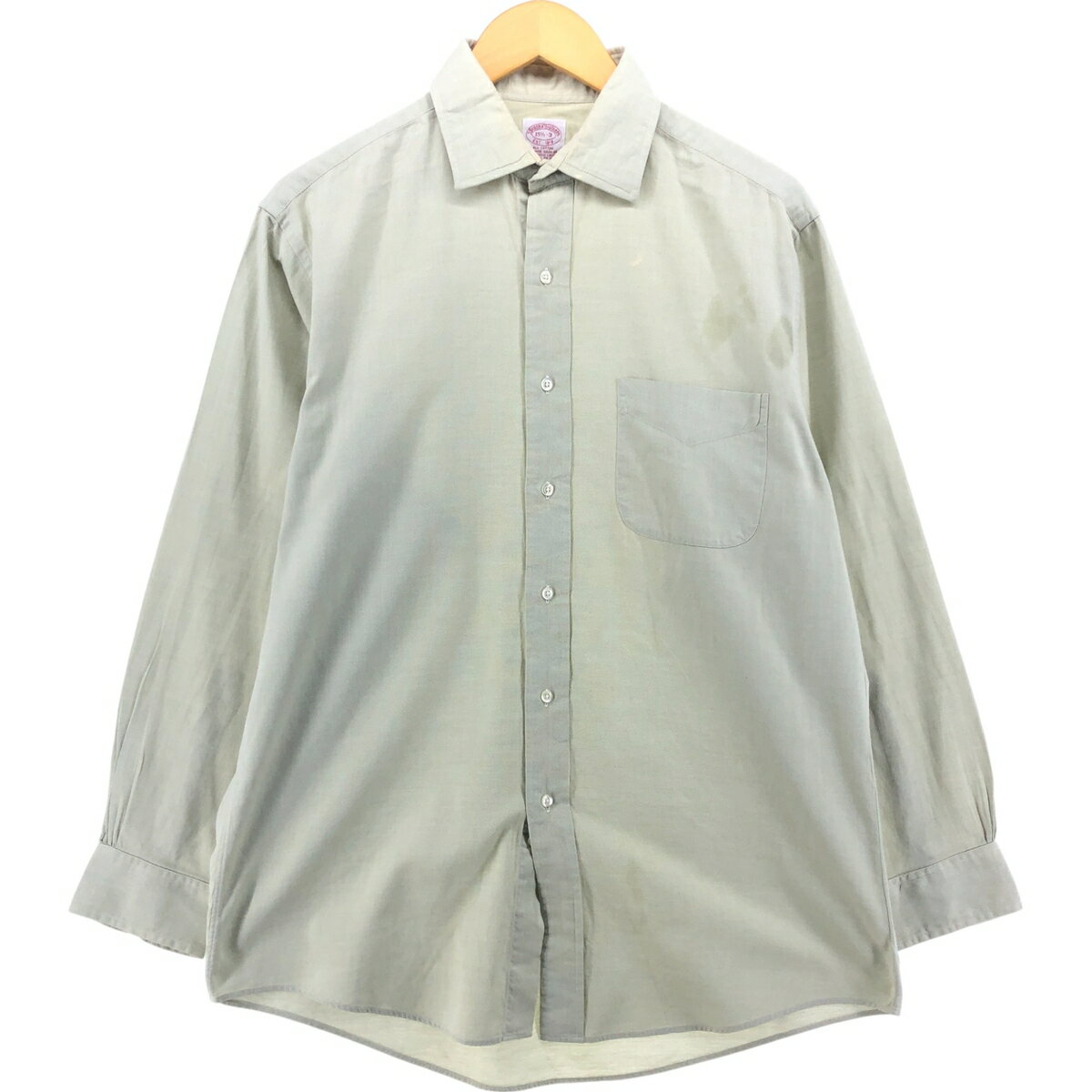 樂天商城 - 古着 ブルックスブラザーズ Brooks Brothers Est.1818 ワイドカラー 長袖 コットンシャツ メンズL相当 /eaa538712 【中古】 【250419】 【SS2603_50】