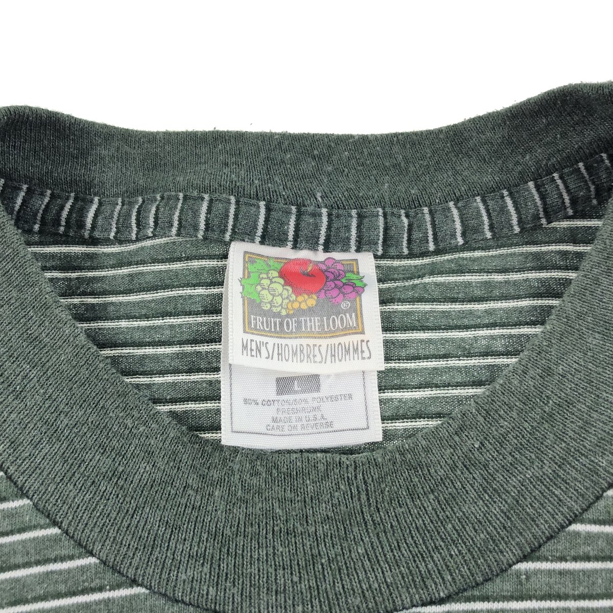 古着 90'S フルーツオブザルーム FRUIT OF THE LOOM マルチボーダー ボーダーTシャツ USA製 メンズL相当 ヴィンテージ /eaa539024 【中古】 【250415】