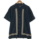 古着 ハガー haggar WASHABLE LINEN 半袖 オープンカラー リネンシャツ ボックスシャツ メンズXL相当 /eaa539141 【中古】 【250420】