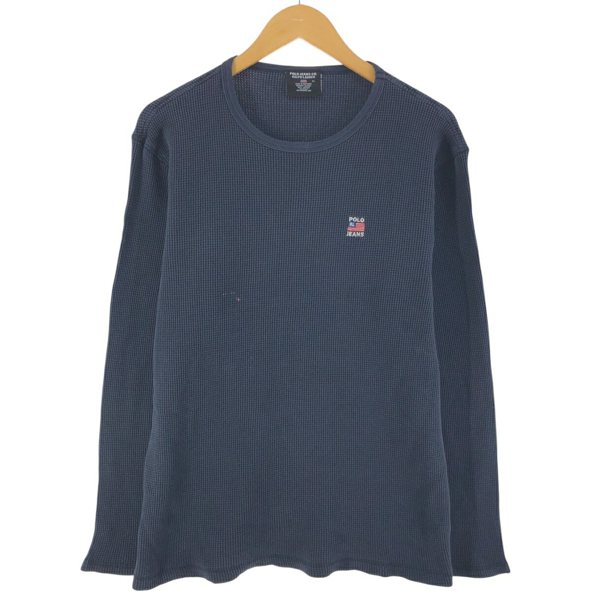 古着 ラルフローレン Ralph Lauren POLO JEANS COMPANY サーマルロンT ワッフル メンズXL相当 /eaa5393..
