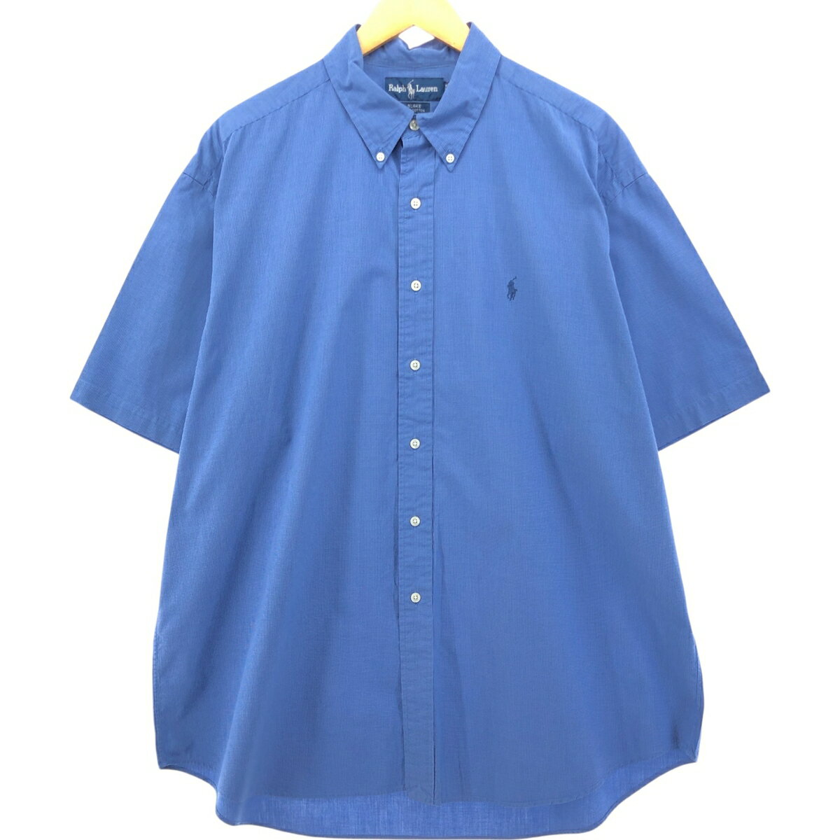 古着 ラルフローレン Ralph Lauren BLAKE 半袖 ボタンダウン チェックシャツ メンズXL相当 /eaa539441 【中古】 【250505】