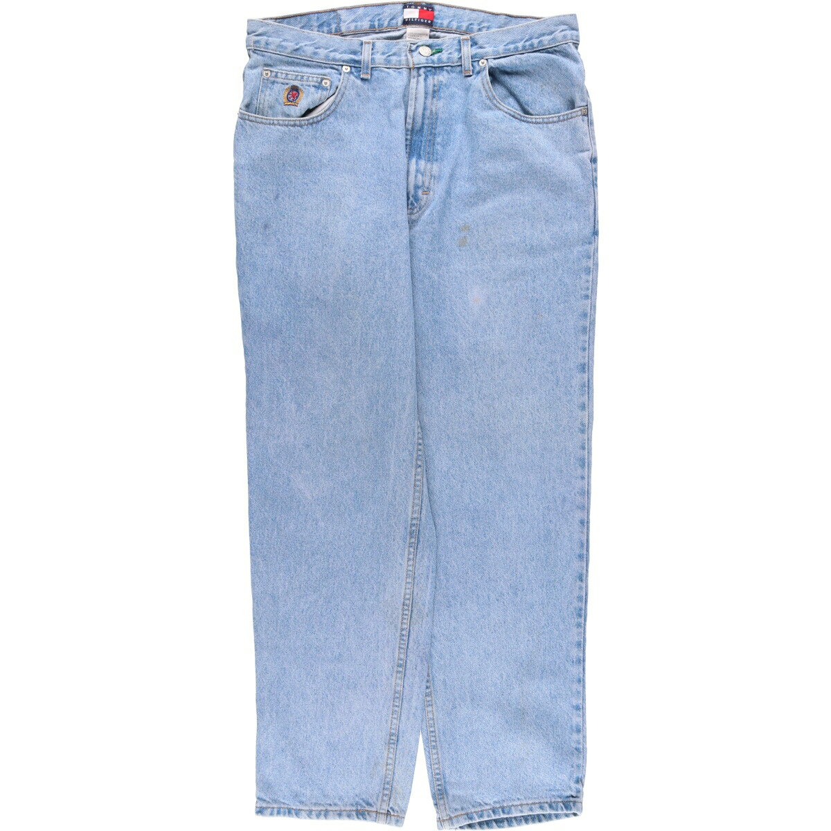 古着 90'S トミーヒルフィガー TOMMY HILFIGER テーパードデニムパンツ USA製 メンズw34相当 ヴィンテージ /eaa539590 【中古】 【250418】