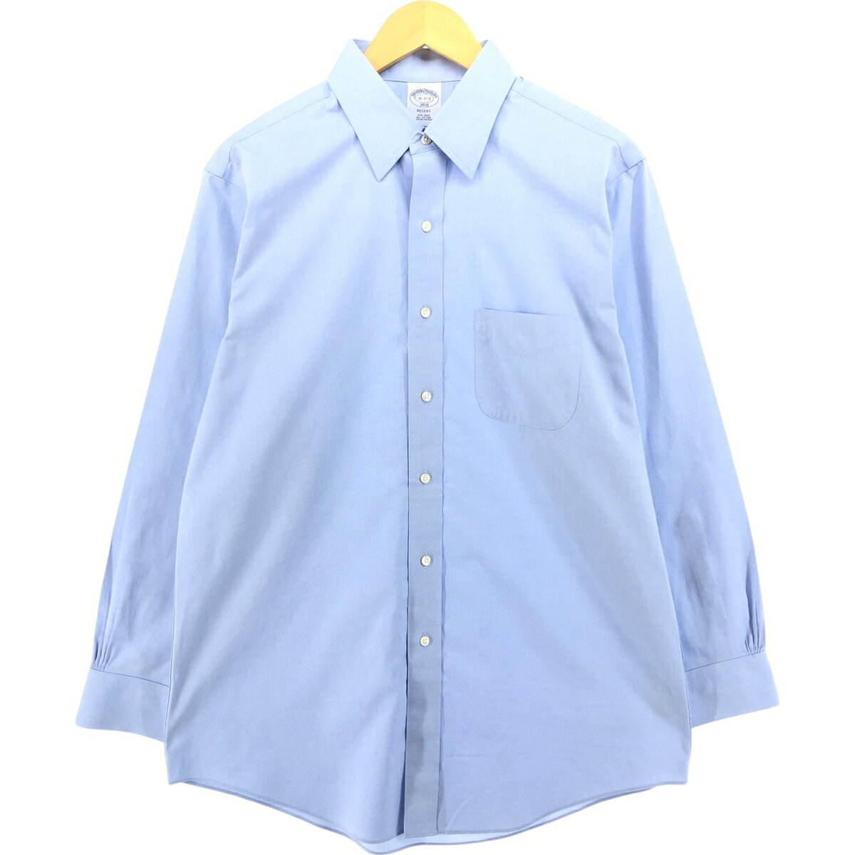 Rakuten - 古着 ブルックスブラザーズ Brooks Brothers 1818 REGENT 長袖 コットンシャツ メンズL相当 /eaa539789 【中古】 【250420】 【SS2603_50】