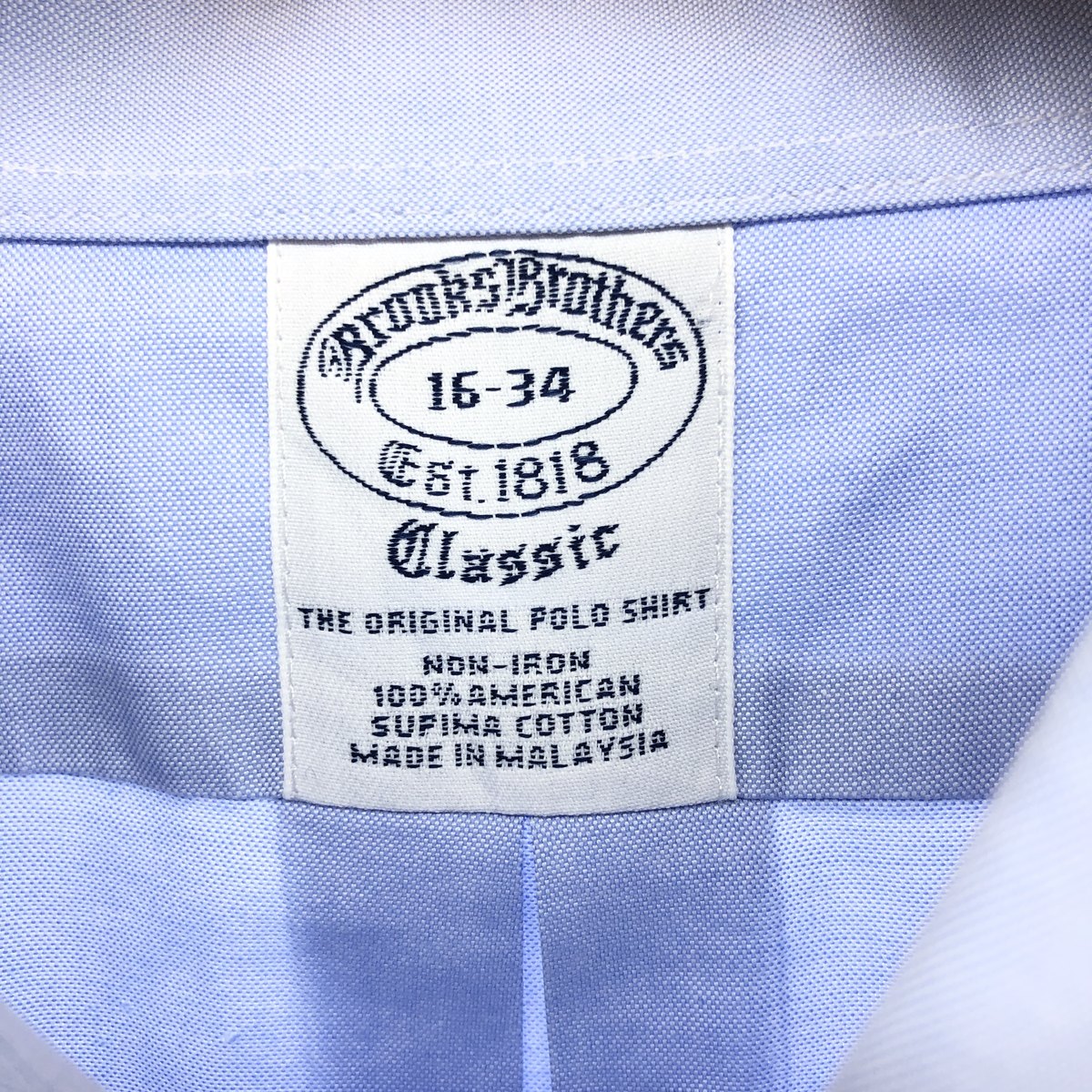 古着 ブルックスブラザーズ Brooks Brothers Est.1818 Classic 長袖 ボタンダウンシャツ メンズL相当 /eaa539792 【中古】 【250420】