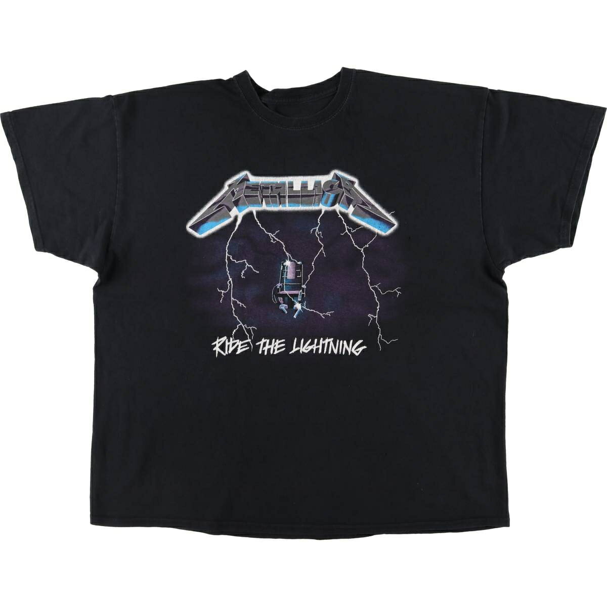 古着 METALLICA メタリカ RIDE THE LIGHTNING バンドTシャツ バンT メンズL相当 /eaa540236 【中古】 【250430】 【SS2603_50】