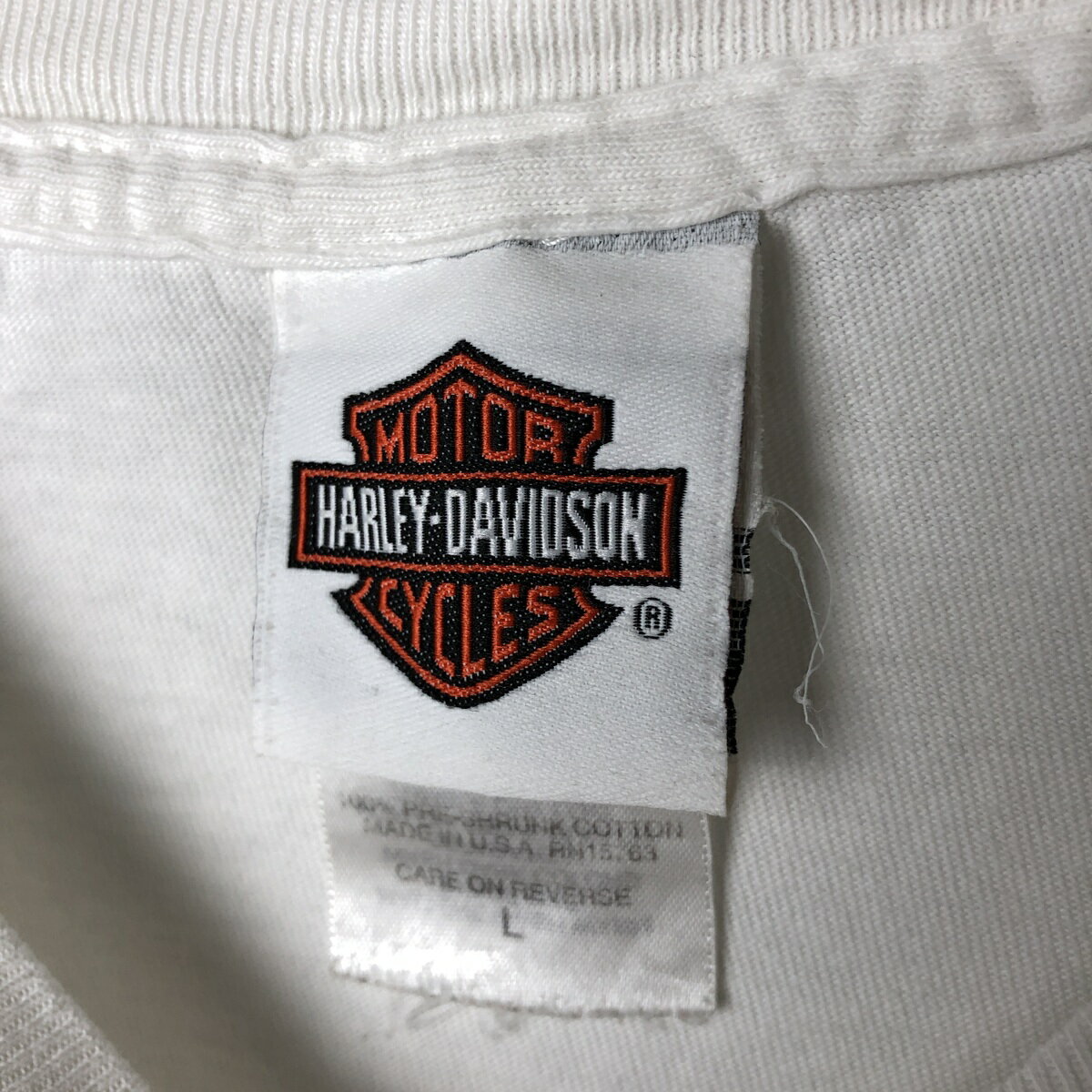 古着 00'S ハーレーダビッドソン Harley-Davidson Hanes ヘインズ 鷲柄 イーグル柄 ロングTシャツ ロンT USA製 メンズL相当 /eaa540262 【中古】 【250427】 【NL2503】