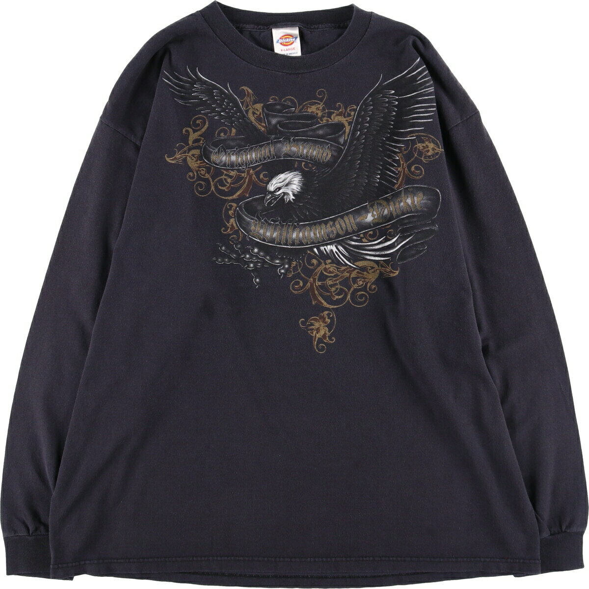 古着 ディッキーズ Dickies 鷲柄 イーグル柄 ロングTシャツ ロンT メンズXL相当 /eaa540507 【中古】 【250426】 【ss2601_30】