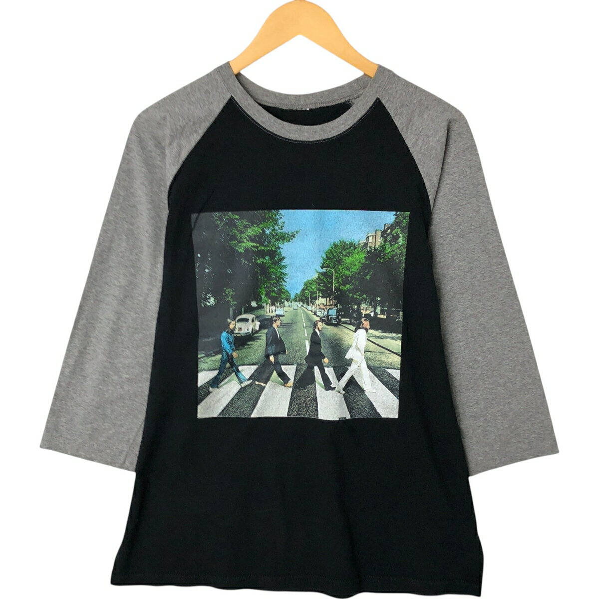古着 THE BEATLES ビートルズ ラグラン バンドTシャツ バンT メンズL相当 /eaa540516 【中古】 【250429】 【NL2503】 【SS2603_50】