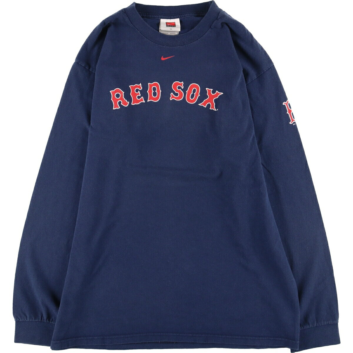 古着 00'S ナイキ NIKE MLB BOSTON RED SOX ボストンレッドソックス TEAM ロングTシャツ ロンT メンズM相当 /eaa540599 【中古】 【250426】 【ss2601_30】