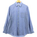 古着 ブルックスブラザーズ Brooks Brothers Est.1818 チェック柄 長袖 リネンシャツ メンズM相当 /eaa540735 【中古】 【250425】(4)