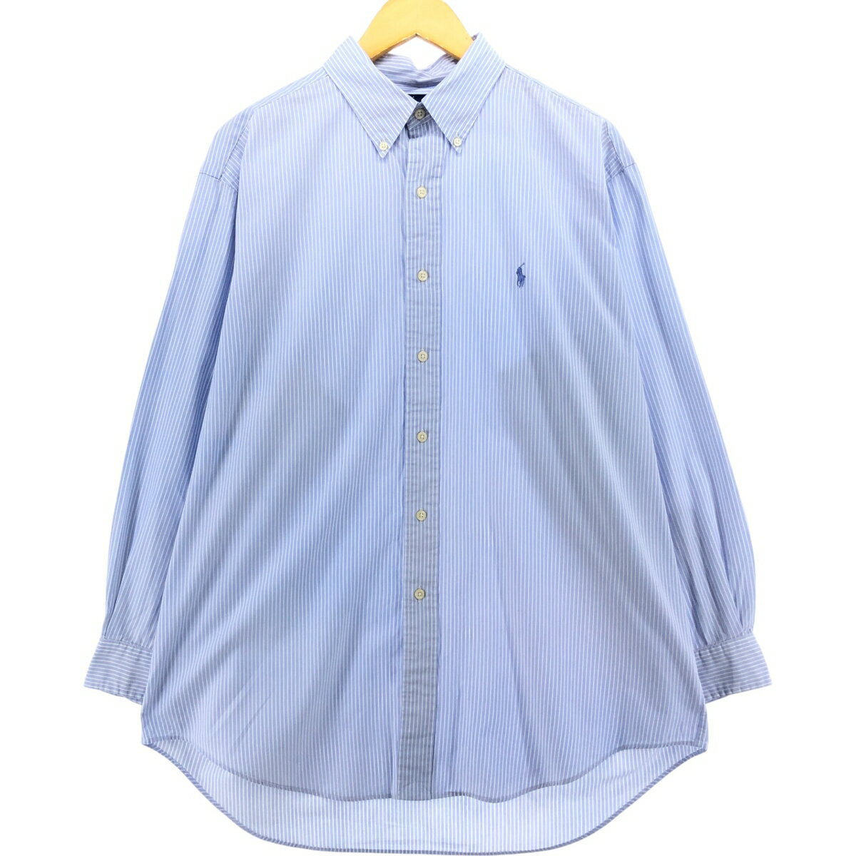 Rakuten - 古着 ラルフローレン Ralph Lauren YARMOUTH 長袖 ボタンダウンストライプシャツ メンズXL相当 /eaa540754 【中古】 【250425】 【SS2603_10】