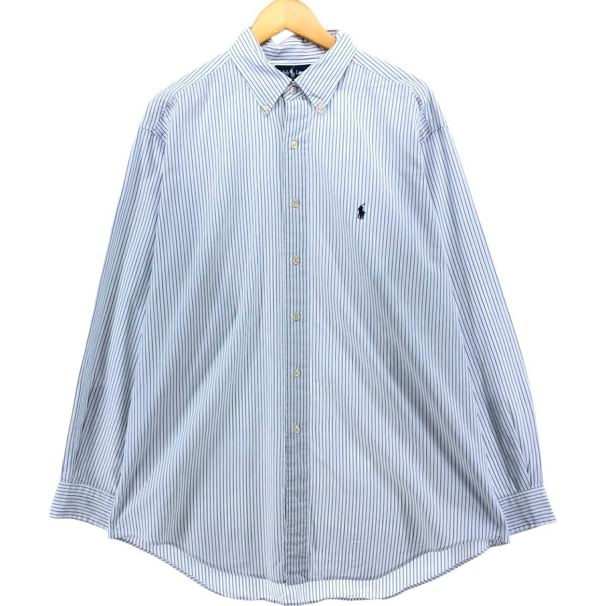 古着 ラルフローレン Ralph Lauren YARMOUTH 長袖 ボタンダウンストライプシャツ メンズL相当 /eaa540761 【中古】 【250425】 【SS2509_10】