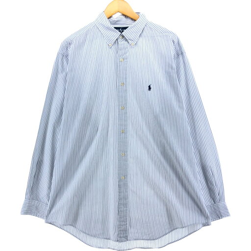 古着 ラルフローレン Ralph Lauren YARMOUTH 長袖 ボタンダウンストライプシャツ メンズL相当 /eaa540761 【中古】 【250425】 【SS2509_10】 古着 ラルフローレン Ralph Lauren YARMOUTH 長袖 ボタンダウンストライプシャツ メンズL相当 /eaa540761 【中古】 【250425】 【SS2509_10】