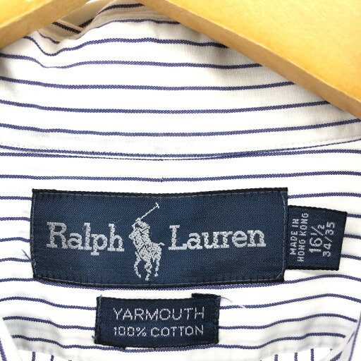 古着 ラルフローレン Ralph Lauren YARMOUTH 長袖 ボタンダウンストライプシャツ メンズL相当 /eaa540761 【中古】 【250425】 【SS2509_10】