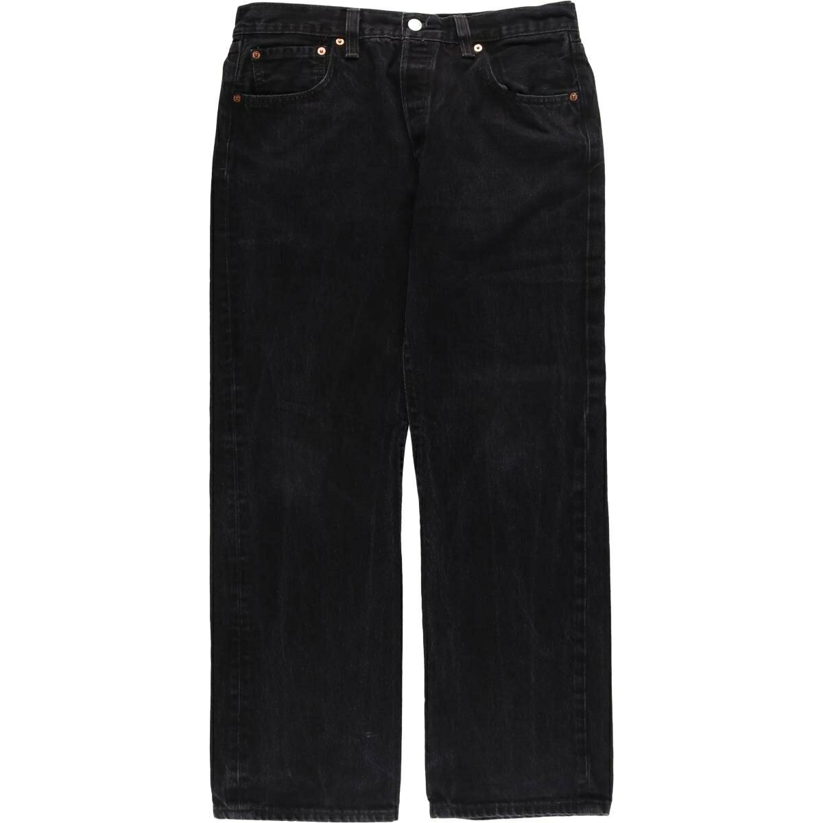 古着 リーバイス Levi's 501 ORIGINAL STRAIGHT LEG BUTTON FLY ブラックデニム ストレートデニムパンツ メンズw33相当 /eaa540974 【中古】 【250419】