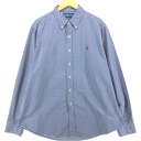 古着 ラルフローレン Ralph Lauren CUSTOM FIT ギンガムチェック 長袖 ボタンダウンチェックシャツ メンズXL相当 /eaa541139 【中古】 【250425】(4)