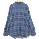 古着 ラルフローレン POLO by Ralph Lauren G.I.SHIRT 長袖 コットンチェックシャツ メンズXXL相当 /eaa541141 【中古】 【250425】(4)