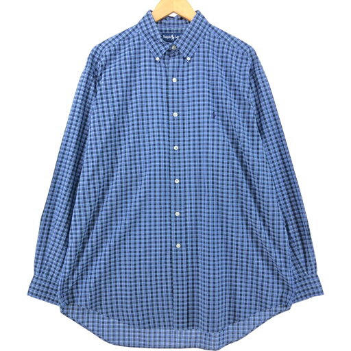 古着 ラルフローレン Ralph Lauren BLAKE 長袖 ボタンダウンチェックシャツ メンズL相当 /eaa541147 【中古】 【250425】 古着 ラルフローレン Ralph Lauren BLAKE 長袖 ボタンダウンチェックシャツ メンズL相当 /eaa541147 【中古】 【250425】
