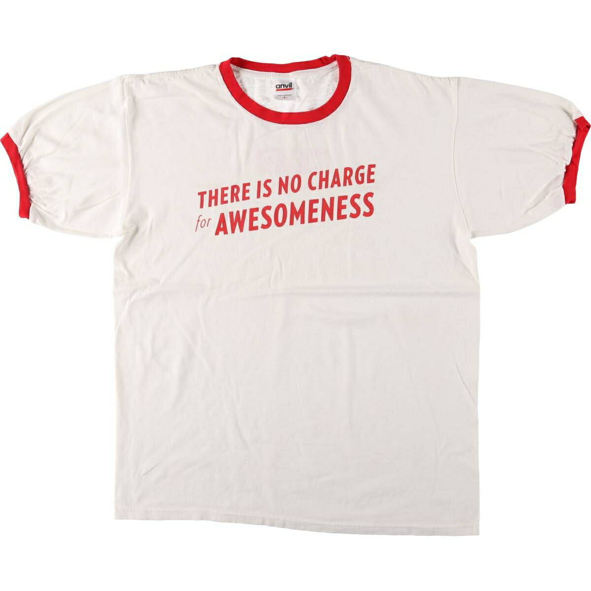 商品詳細 ブランド・Anvil・アンビル・ 特徴・クルーネック(丸首)・半袖・両面プリント・メッセージ・ モデル/形状・リンガーTシャツ・ 素材・コットン:100%・ 色・ホワイト系 白色・ 柄・プリント・ 生産国・ホンジュラス製・ 年代・00年代・ サイズ・表記サイズ:L・着丈:66.5cm・身幅:55.5cm・肩幅:49.5cm・袖丈:21cm・ コンディション・C・ カテゴリ・メンズ・トップス・Tシャツ・スポーツTシャツ・ 商品番号・eaa541244・ 取扱店・・ スタッフコメントAnvil リンガーTシャツ / 商品番号 eaa541244 USEDですので使用感などございますが、まだまだご愛用していただけます。 古着という事をご理解の上ご注文よろしくお願いします。 【状態追記】 ●前、左胸に汚れ ●後、右背中に汚れ※状態は当社独自の基準です。 表記サイズ着丈身幅肩幅袖丈 L(※着用感、表記サイズは目安です。)66.5cm55.5cm49.5cm21cm ※測定値の若干の誤差はご了承下さい。サイズガイドはこちら ブランドAnvilアンビル 特徴クルーネック(丸首) / 半袖 / 両面プリント / メッセージモデル/形状リンガーTシャツ素材コットン:100%色ホワイト系 白色柄プリント生産国ホンジュラス製年代00年代カテゴリスポーツTシャツ商品番号eaa541244取扱店　　 アンビルの他の商品を見るスポーツTシャツの他の商品を見る