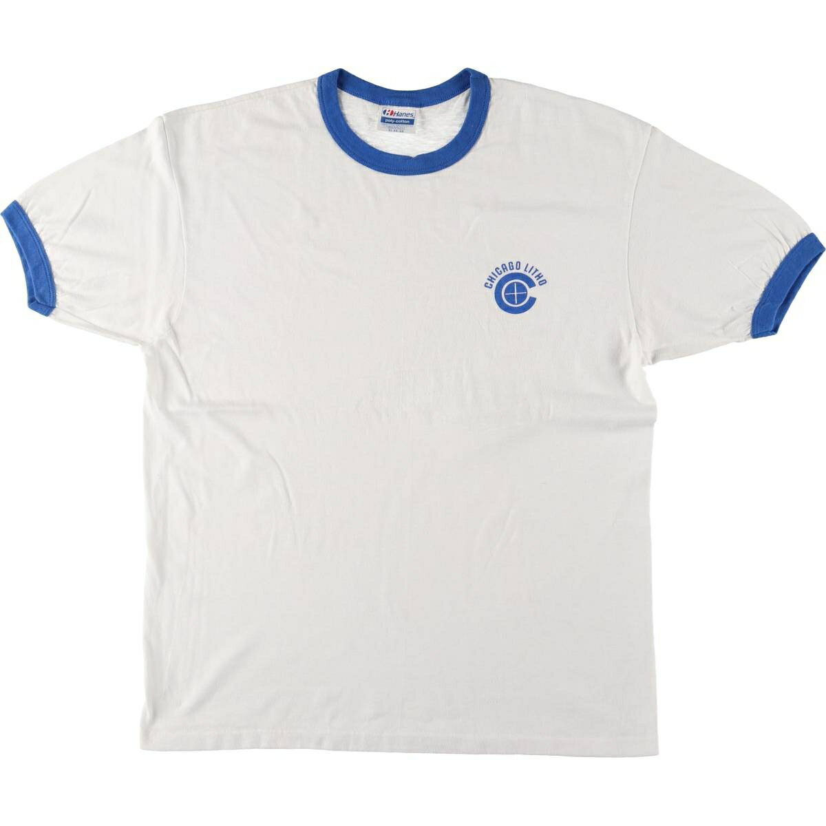 Hanes - ヘインズ 70s USA製 ヴィンテージ リンガー プリント