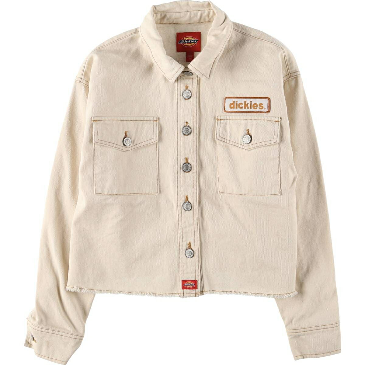 古着 ディッキーズ Dickies クロップド丈 ワークジャケット レディースS相当 /eaa541486 【中古】 【250422】 【Elulu/エルル】 【SS2509_30】