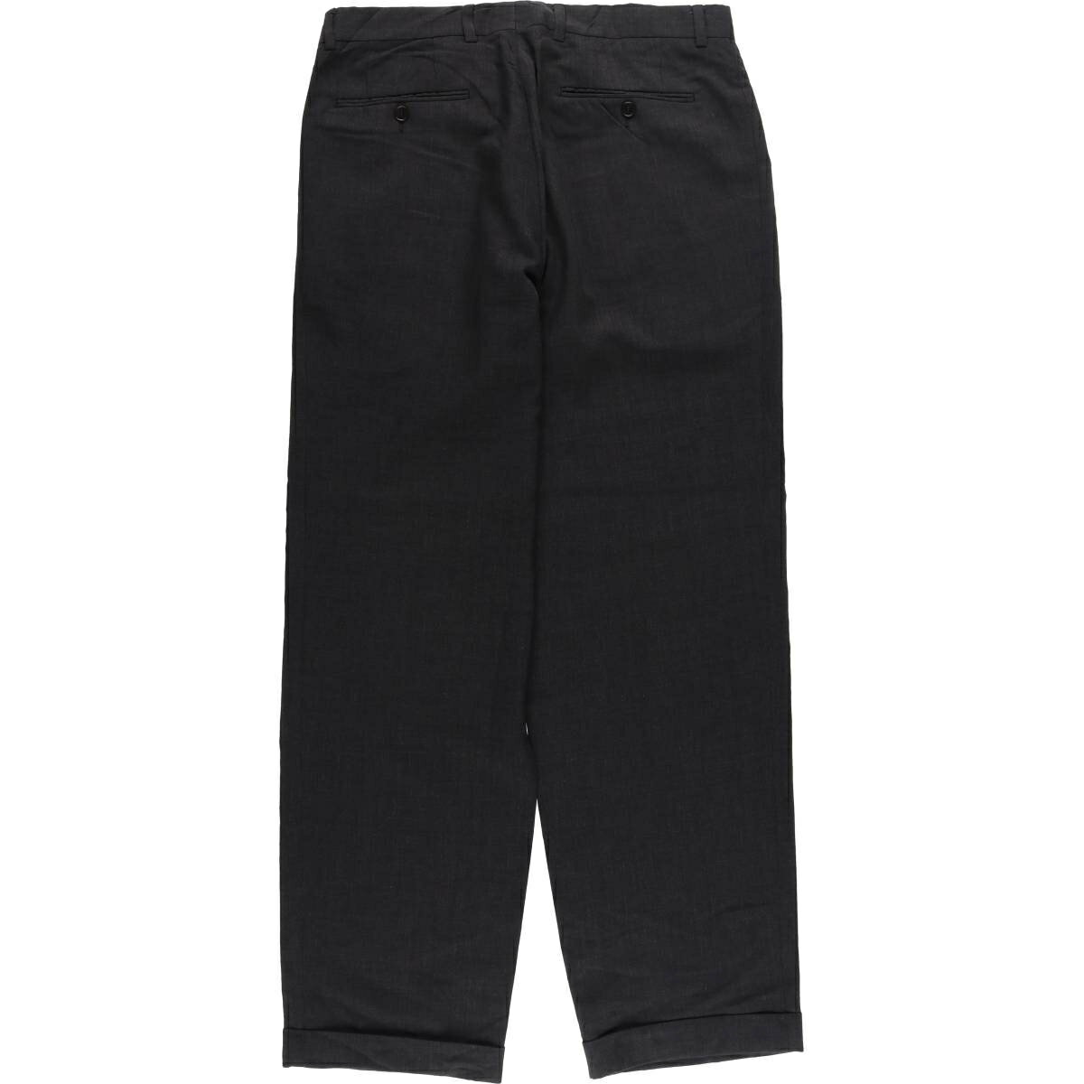 古着 ヒューゴボス HUGO BOSS ワンタック ウールパンツ スラックス USA製 メンズw34相当 /eaa541564 【中古】 【250421】