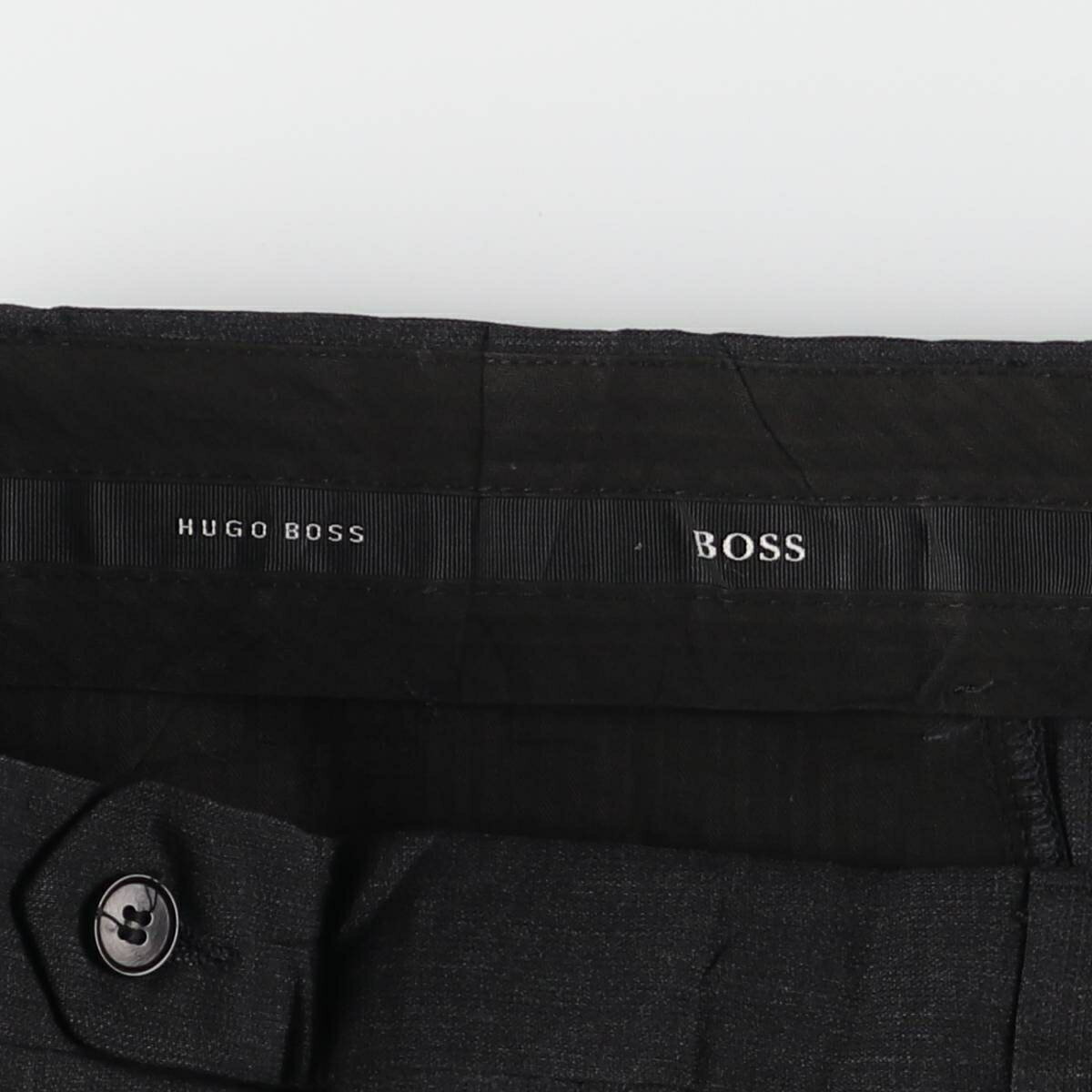古着 ヒューゴボス HUGO BOSS ワンタック ウールパンツ スラックス USA製 メンズw34相当 /eaa541564 【中古】 【250421】