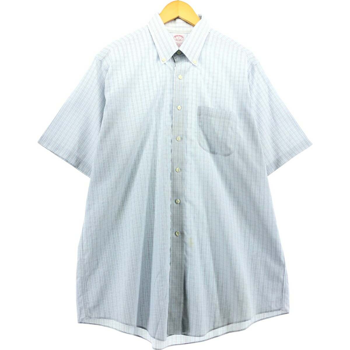 古着 ブルックスブラザーズ Brooks Brothers Est.1818 半袖 ボタンダウン チェックシャツ メンズXL相当 /eaa541714 【中古】 【250426】 【SS2509_30】