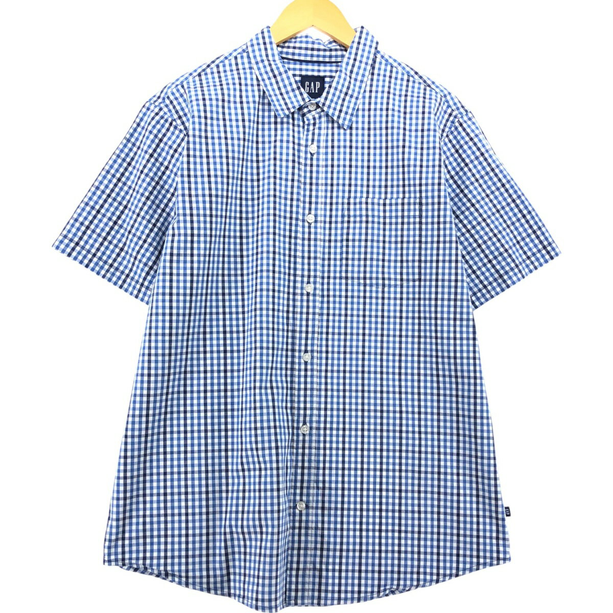 古着 00'S ギャップ GAP 半袖 コットン チェックシャツ メンズXL相当 /eaa541715 【中古】 【250426】 【SS2509_30】