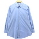 古着 ブルックスブラザーズ Brooks Brothers 1818 REGENT FIT 長袖 コットンシャツ メンズL相当 /eaa541756 【中古】 ...